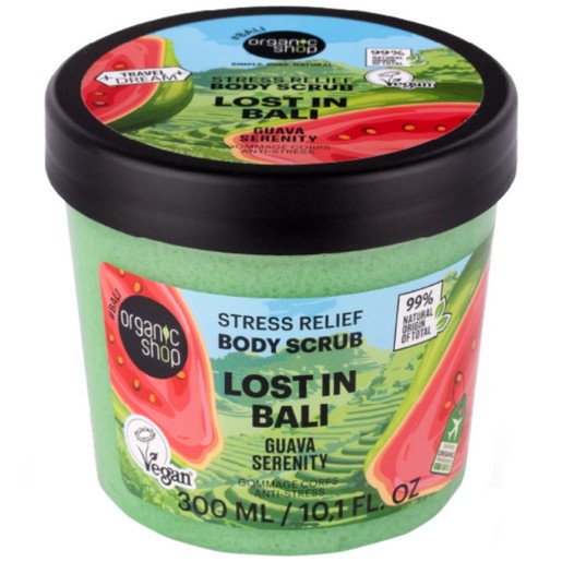 Organic Shop Stress Relif Lost In Bali Guava & Serenity Body Scrub 300ml