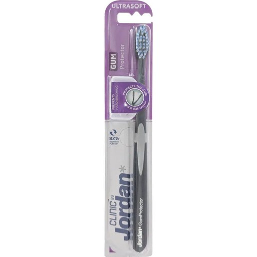 Jordan Clinic Gum Protector Toothbrush Ultra Soft Μαύρο 1 Τεμάχιο, Κωδ 310059
