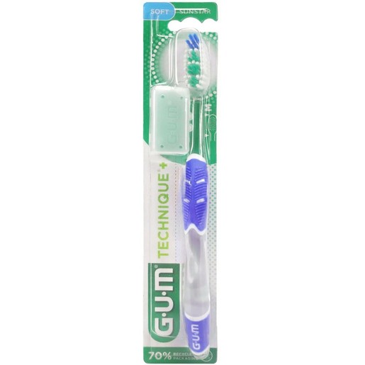 Gum Technique+ Soft Toothbrush Medium Μπλε 1 Τεμάχιο, Κωδ 490