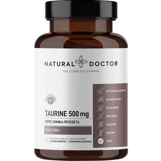 Natural Doctor Taurine 500mg 120veg.caps