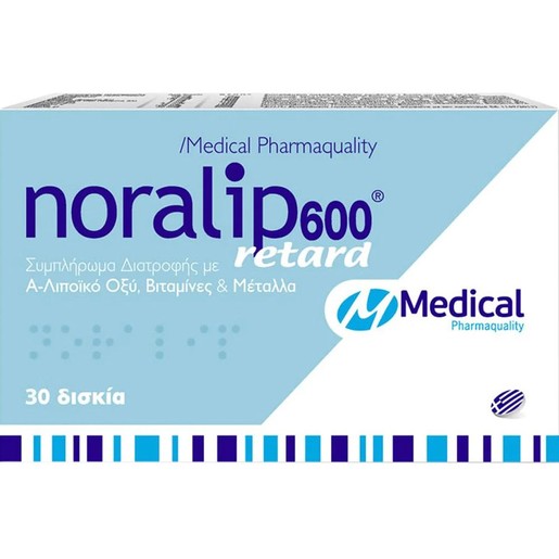 Medical PQ Noralip 600 Retard 30tabs