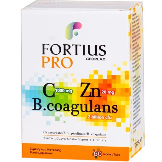 Geoplan Fortius Pro Vitamin C, Zinc & Probiotics 60Disp.tabs