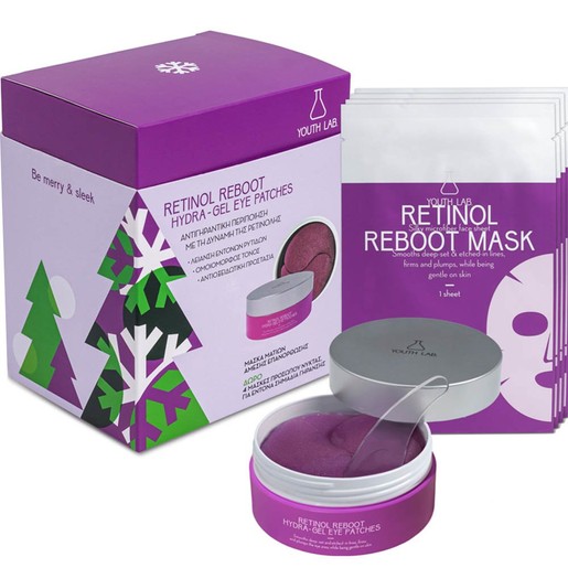 Youth Lab Promo Retinol Reboot Hydra-Gel Eye Patches 60 Τεμάχια & Δώρο Retinol Reboot Mask 4 Τεμάχια