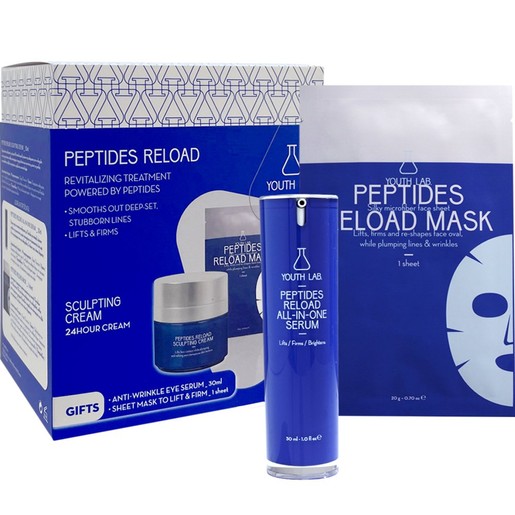 Youth Lab Promo Peptides Reload Sculpting Cream 50ml & Δώρο All-in-One Serum 30ml & Δώρο Sheet Mask 20g, 1 Τεμάχιο