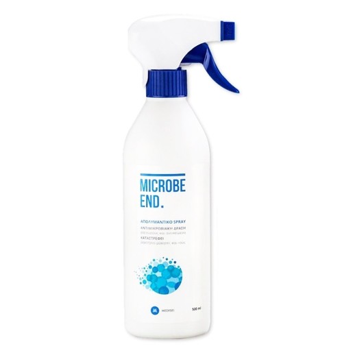 Medisei Microbe End Απολυμαντικό Spray με Αντιμικροβιακή Δράση για Χώρους και Αντικείμενα 500ml