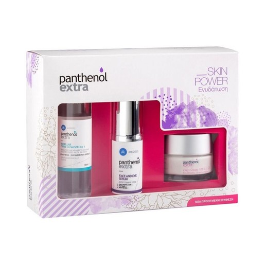 Medisei Panthenol Extra Πακέτο Προσφοράς Face & Eye Serum 30ml & Day Cream Spf15, 50ml & Micellar True Cleanser 100ml Medisei Panthenol Extra Πακέτο Προσφοράς Face & Eye Serum 30ml & Day Cream Spf15, 50ml & Micellar True Cleanser 100ml