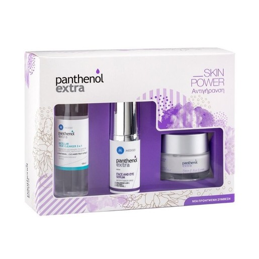 Medisei Panthenol Extra Πακέτο Προσφοράς Face & Eye Serum 30ml, Face & Eye Cream 50ml, Micellar True Cleanser 3 in 1, 100ml Medisei Panthenol Extra Πακέτο Προσφοράς Face & Eye Serum 30ml, Face & Eye Cream 50ml, Micellar True Cleanser 3 in 1, 100ml
