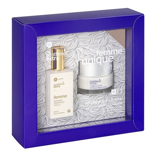 Medisei Gift Set Panthenol Extra Eau de Toilette Femme Bergamot, Cedarwood, Vanilla 50ml & Night Cream 50ml Medisei Gift Set Panthenol Extra Eau de Toilette Femme Bergamot, Cedarwood, Vanilla 50ml & Night Cream 50ml
