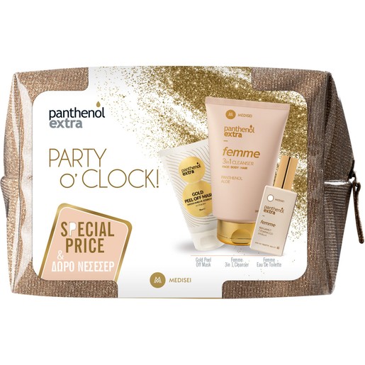 Medisei Panthenol Extra Πακέτο Προσφοράς Party \'O Clock Gold 1 Τεμάχιο Medisei Panthenol Extra Πακέτο Προσφοράς Party \'O Clock Gold 1 Τεμάχιο