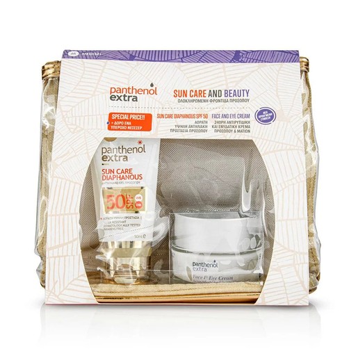 MediSei Promo Panthenol Extra Sun Care & Beauty Diaphanous Sun Care Cream-Gel Spf50, 50ml & Face & Eye Cream 50ml & Δώρο Νεσεσέρ MediSei Promo Panthenol Extra Sun Care & Beauty Diaphanous Sun Care Cream-Gel Spf50, 50ml & Face & Eye Cream 50ml & Δώρο Νεσεσέρ