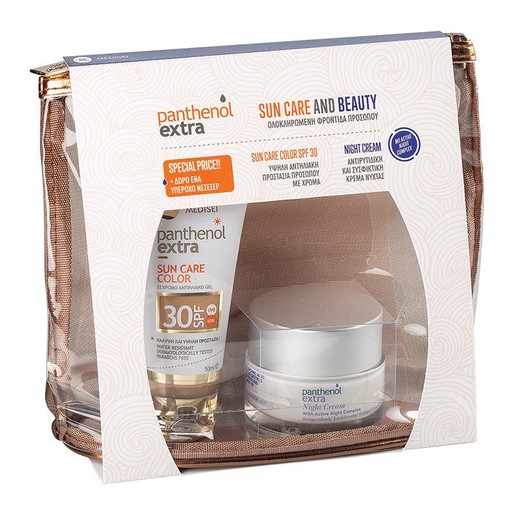 Medisei Promo Sun Care & Beauty Panthenol Extra Sun Care Color Spf30, 50ml & Night Cream 50ml & Δώρο Νεσεσέρ Medisei Promo Sun Care & Beauty Panthenol Extra Sun Care Color Spf30, 50ml & Night Cream 50ml & Δώρο Νεσεσέρ