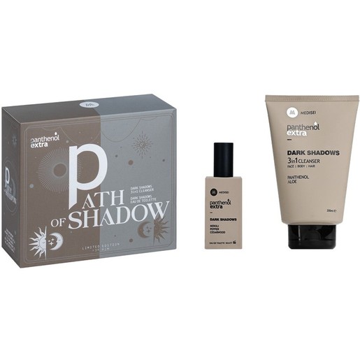 Medisei Panthenol Extra Promo Dark Shadows Eau De Toilette 50ml & 3in1 Cleanser 200ml