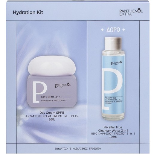 Medisei Panthenol Extra Promo Hydrating & Protecting Spf15 Day Cream 50ml & Δώρο True Cleanser 3in1 Micellar Water 100ml