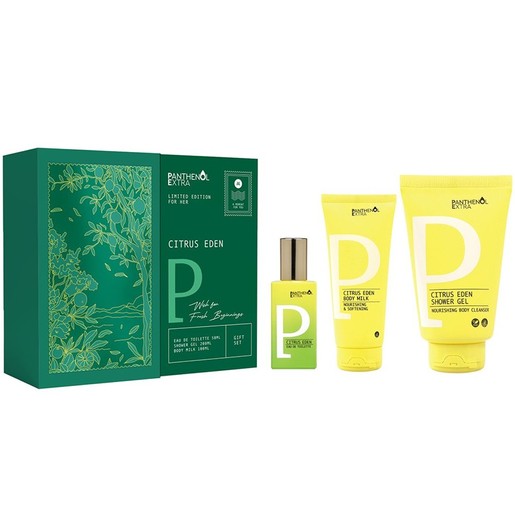 Panthenol Extra Promo Citrus Eden Eau de Toilette 50ml & Shower Gel 200ml & Body Milk 100ml