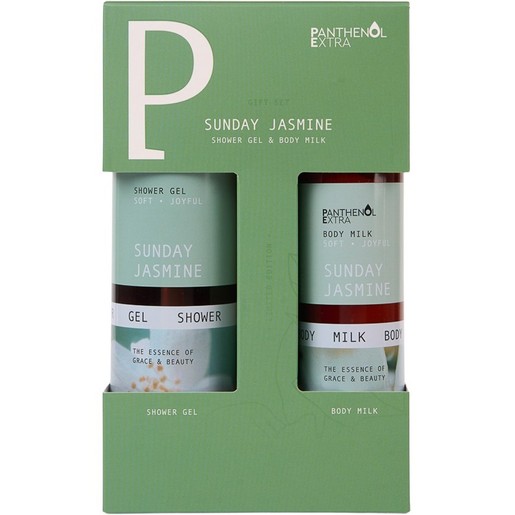 Panthenol Extra Promo Sunday Jasmine Shower Gel 500ml & Body Milk 300ml