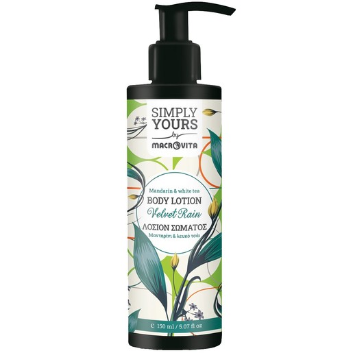 Macrovita Simply Yours Velvet Rain Mandarin & White Tea Body Lotion 150ml