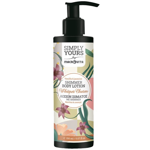 Macrovita Simply Yours Whisper Charm Vanilla & Jasmine Shimmer Body Lotion 150ml