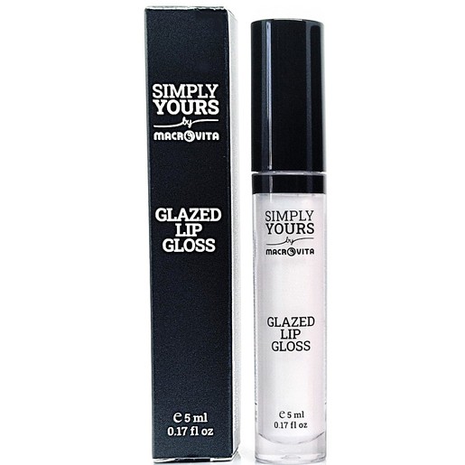 Macrovita Simply Yours Glazed Lip Gloss 5ml - 01 White Sparkle