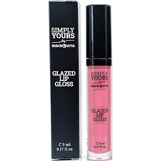 Macrovita Simply Yours Glazed Lip Gloss 5ml - 02 Pink Flash