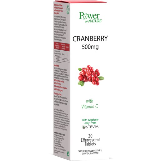 Power Health Cranberry Stevia 20 Effer. tabs