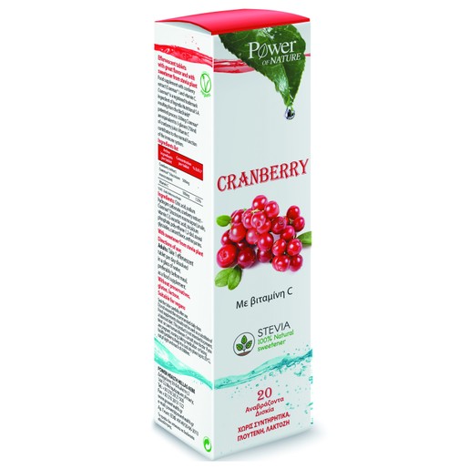 Power of Nature Cranberry Stevia 20 Effer. tabs Power of Nature Cranberry Stevia 20 Effer. tabs