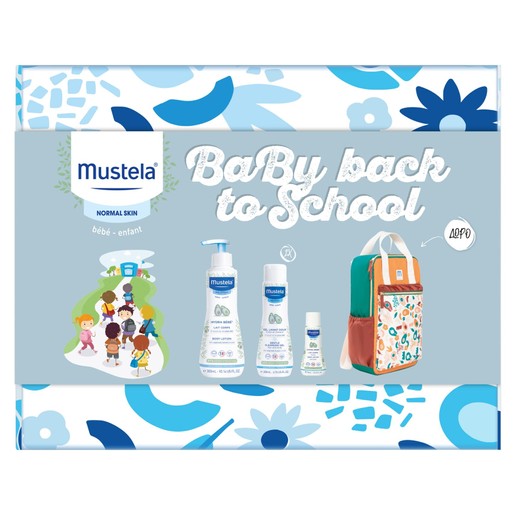 Mustela Promo Body Lotion 350ml (300ml + 50ml) & Gentle Cleansing Gel 400ml (2x200ml) & Δώρο Backpack 1 Τεμάχιο