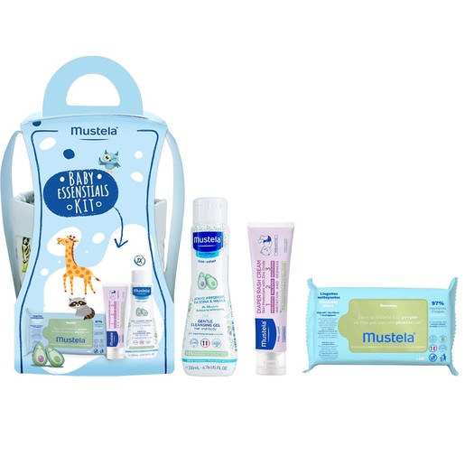 Mustela Promo Gentle Cleansing Gel 400ml (2x200ml) & Cleansing Wipes 60 Τεμάχια & 123 Vitamin Barrier Cream 100ml