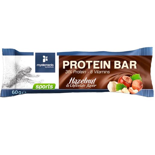 My Elements Protein Bar 60g, 1 Τεμάχιο - Chocco Hazelnut