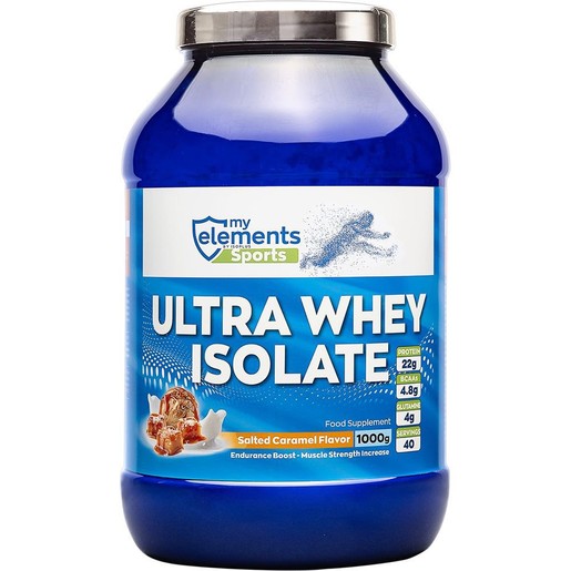 My Elements Sports Ultra Whey 100% Isolate Protein 1000g - Salted Caramel