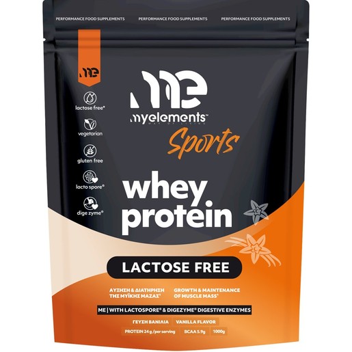 My Elements Sports Lactose Free Whey Protein 1000g - Vanilla