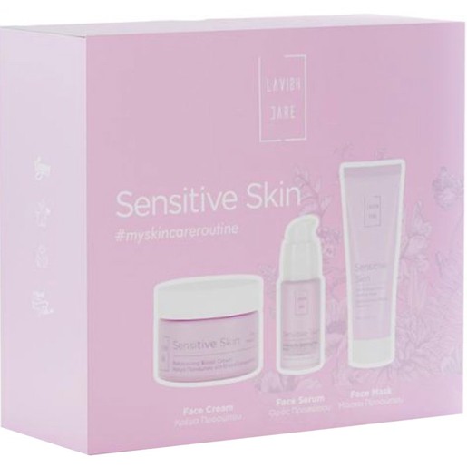 Lavish Care Promo Sensitive Skin Rebalancing Boost Day Cream 50ml & Skin Fix Soothing Face Serum 30ml & Anti-Redness Face Soothing Mask 75ml