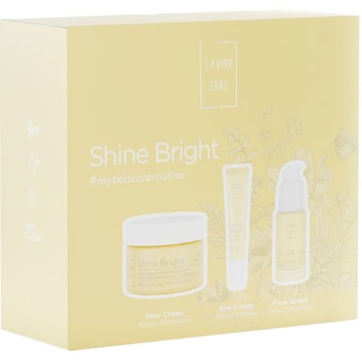 Lavish Care Promo Shine Bright Antioxidant Glow Face Day Cream Rich 50ml & Anti-OX Vitamin C Face Serum 30ml & Brightening Eye Cream 15ml