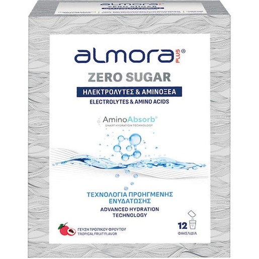 Almora Plus Zero Sugar Electrolytes & Amino Acids 12 Sachets