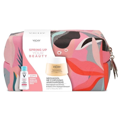 Vichy Promo Spring Up Your Beauty Neovadiol 50ml & Mineral Micellar Sensitive 100ml & Νεσεσέρ Vichy Promo Spring Up Your Beauty Neovadiol 50ml & Mineral Micellar Sensitive 100ml & Νεσεσέρ