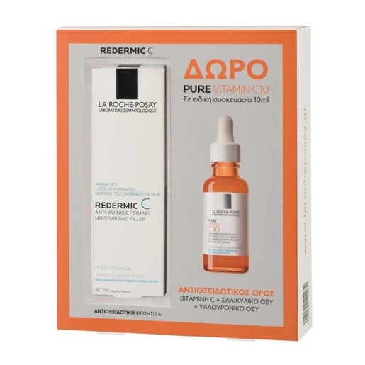 La Roche-Posay Redermic C Cream 40ml & Δώρο Mini Pure Vitamin C10, 10ml La Roche-Posay Redermic C Cream 40ml & Δώρο Mini Pure Vitamin C10, 10ml
