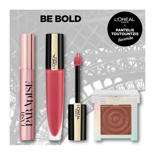 L\'oreal Paris Be Bold Make up Set Σετ Μακιγιάζ με Paradise Mascara 6.4ml, Rouge Signature 7ml & Oil Eyeshadow 3.8gr L\'oreal Paris Be Bold Make up Set Σετ Μακιγιάζ με Paradise Mascara 6.4ml, Rouge Signature 7ml & Oil Eyeshadow 3.8gr