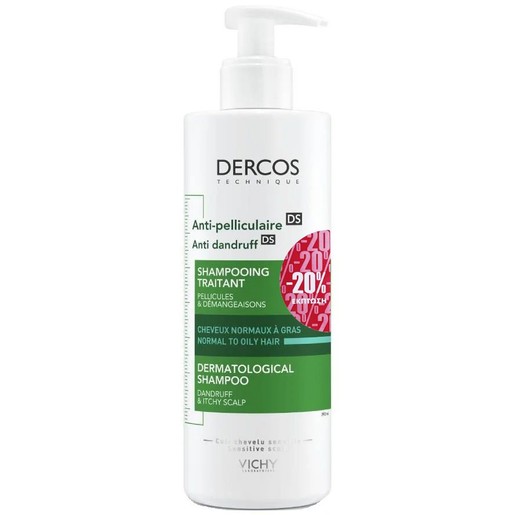 Vichy Dercos Anti-Dandruff Shampoo Normal - Oily Hair 390ml promo -20%