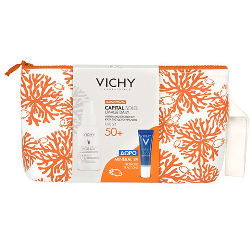 Vichy Capital Soliel Promo UV- Age Daily Spray Spf50+ 40ml & Δώρο Mineral 89 Probiotic Fractions 10ml Vichy Capital Soliel Promo UV- Age Daily Spray Spf50+ 40ml & Δώρο Mineral 89 Probiotic Fractions 10ml