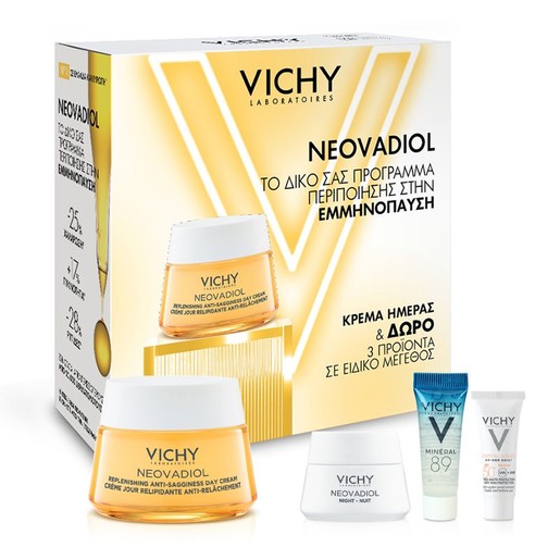 Vichy Neovadiol Πακέτο Προσφοράς Post Menopause Replenishing Anti-Sagginess Day Cream 50ml & Δώρο 3 Mini Models Vichy Neovadiol Πακέτο Προσφοράς Post Menopause Replenishing Anti-Sagginess Day Cream 50ml & Δώρο 3 Mini Models