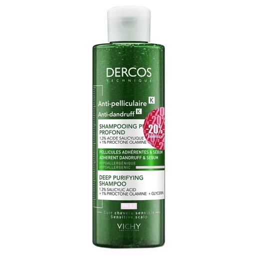 Vichy Dercos Anti-Dandruff K Deep Purifying Shampoo 250ml promo -20%