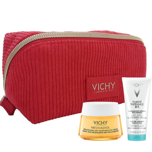 Vichy Promo Neovadiol Replenishing Anti-Sagginess Day Cream 50ml & Purete Thermal One Step Cleanser Sensitive Skin - Eyes 3 in 1, 100ml & Νεσεσέρ
