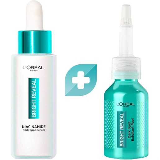 L\'Oreal Paris Promo Bright Reveal Niacinamide Dark Spot Serum 30ml & Dark Spot Exfoliant Peel 25ml L\'Oreal Paris Promo Bright Reveal Niacinamide Dark Spot Serum 30ml & Dark Spot Exfoliant Peel 25ml
