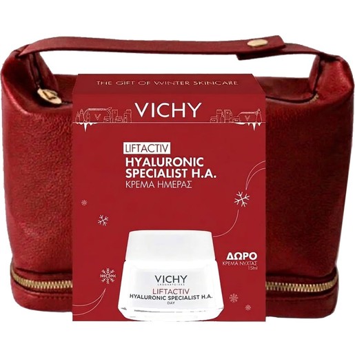 Vichy Promo Liftactiv Hyaluronic Specialist H.A, Normal to Combination Skin Day Cream 50ml & Δώρο Liftactiv Collagen Specialist 16 Night Cream 15ml & Δώρο Νεσεσέρ 1 Τεμάχιο