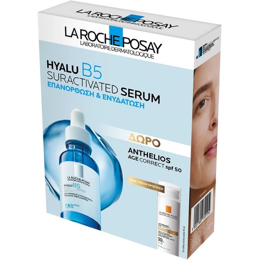 La Roche-Posay Promo Hyalu B5 Suractivated Serum 30ml & Δώρο Anthelios Age Correct Photocorrection Daily Cream Spf50, 15ml