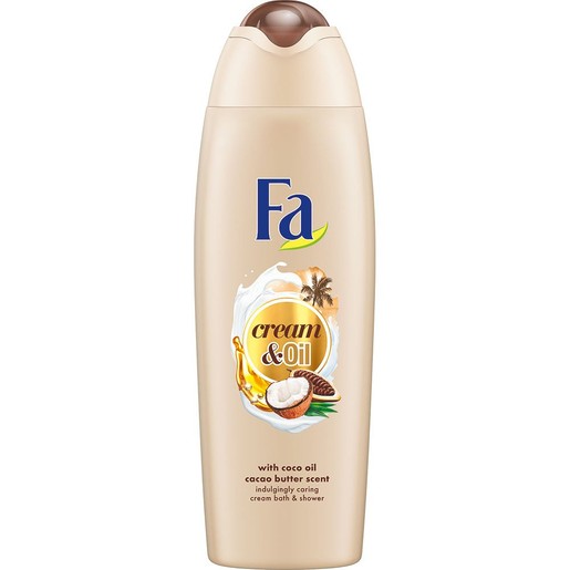 Fa Foam Bath Cream & Oil Cacao Κρεμώδες Αφρόλουτρο με Έλαιο Καρύδας & Βούτυρο Κακάο για Αίσθηση Απαλότητας στο Ξηρό Δέρμα 750ml Fa Foam Bath Cream & Oil Cacao Κρεμώδες Αφρόλουτρο με Έλαιο Καρύδας & Βούτυρο Κακάο για Αίσθηση Απαλότητας στο Ξηρό Δέρμα 750ml