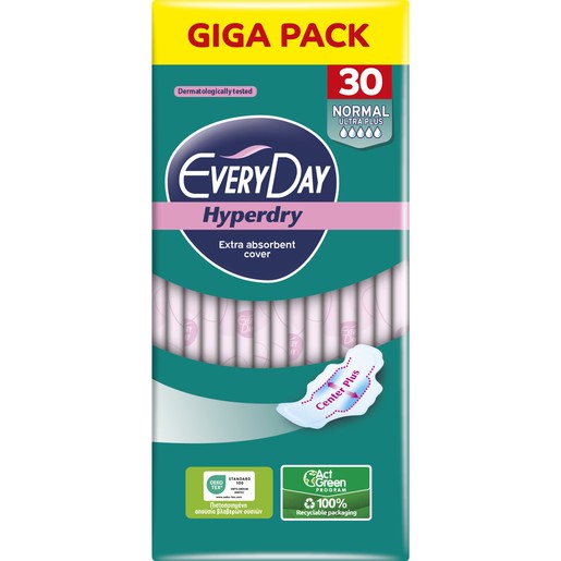 Every Day Hyperdry Normal Ultra Plus Giga Pack 30 Τεμάχια