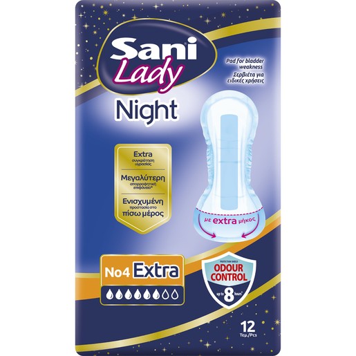 Sani Lady Night No4 Extra 12 Τεμάχια