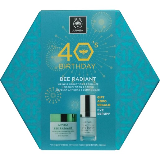 Apivita Πακέτο Προσφοράς 40years Bee Radiant Cream, Rich Texture 50ml & Δώρο 5-Action Eye Serum 15ml Apivita Πακέτο Προσφοράς 40years Bee Radiant Cream, Rich Texture 50ml & Δώρο 5-Action Eye Serum 15ml
