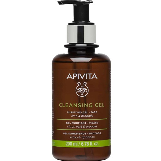 Apivita Purifying Cleansing Gel With Propolis & Lime 200ml