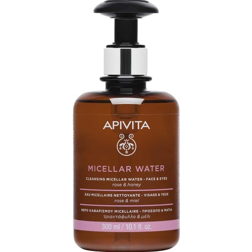 Apivita Cleansing Micellar Water Face & Eyes With Rose & Honey 300ml